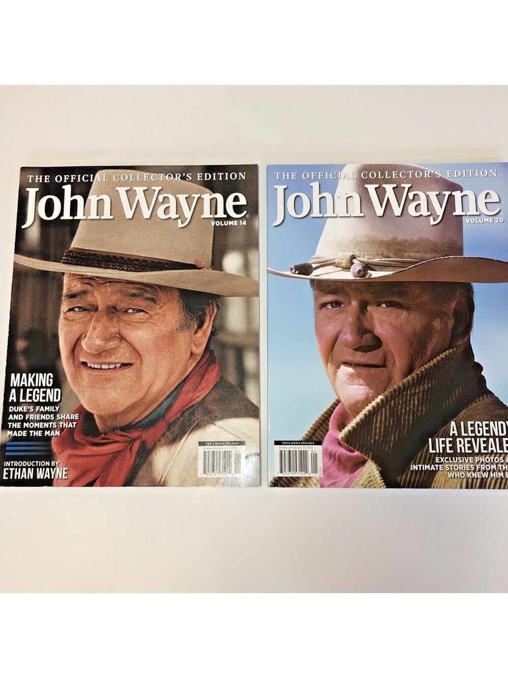 The Official Collectible Edition JOHN WAYNE Magazine Vol. 14 & 20 2017-18 USA